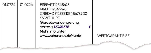 Bank statement